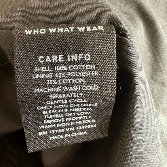 Who What Wear Dress Womens sz. SMALL Black Ruffled Short Sleeve Crew Neck - Picture 12 of 12